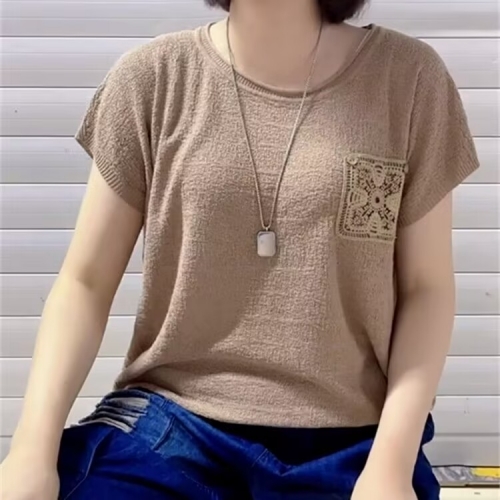亞麻短袖抖抖衫