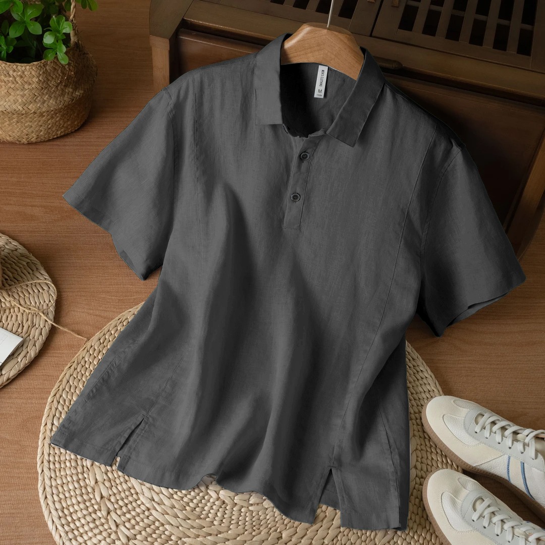 亞麻透氣襯衫